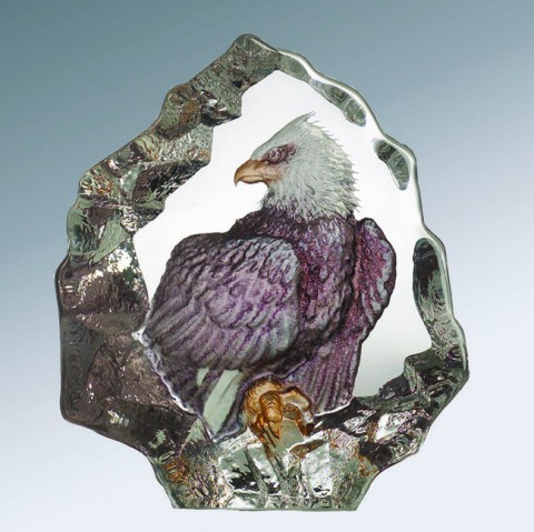 Mats Jonasson Miniatur-Color-Kristall Adler