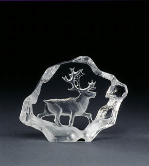 Mats Jonasson Miniatur-Kristal Hirsch