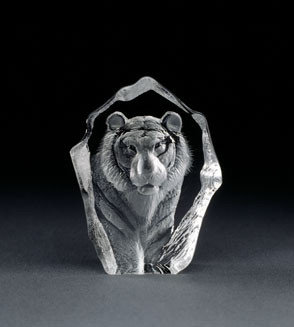 Mats Jonasson Miniatur-Kristal Tiger