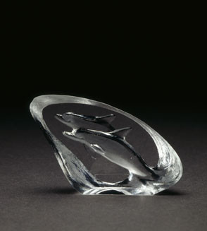 Mats Jonasson Miniatur-Kristal Delphin