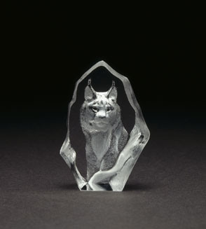 Mats Jonasson Miniatur-Kristall Luchs