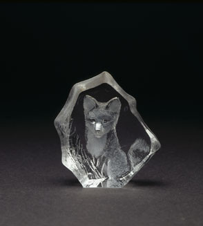 Mats Jonasson Miniatur-Kristal Fuchs